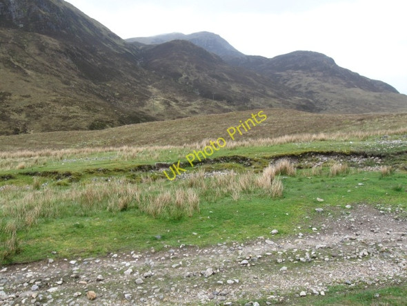 Photo 6"x4" Edge of West Highland Way looking down to Allt Nathrach, out of view Allt Nathrach c2009