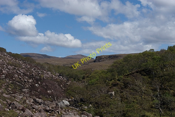 Photo 6"x4" Looking east up the Craig River Lower Diabaig c2009