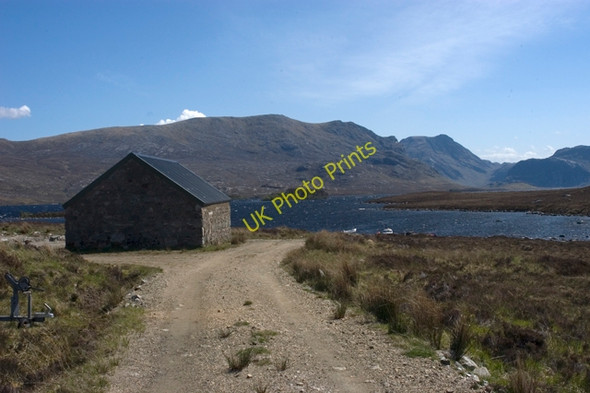 Photo 6"x4" The track end, Fionn Loch Bad Bog c2009