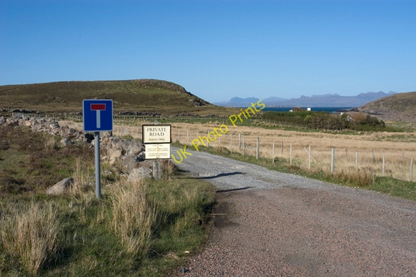 Photo 6"x4" End of the public road at Opinan Mellon Udrigle c2009