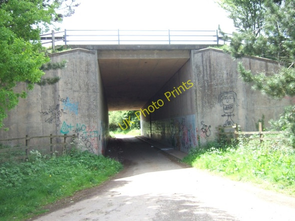 Photo 6"x4" A30 bridge over a farm track. Exeter c2009