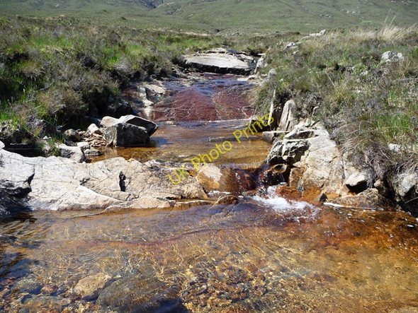 Photo 6"x4" Tributary of  the Allt nam Fraoch-choire Srath na Cr\u00e8itheach c2009
