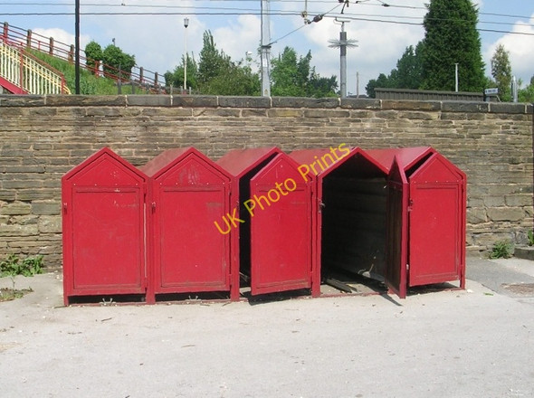 Photo 6"x4" Cycle Lockers - South Elmsall Station - Station Road South Elmsall c2009