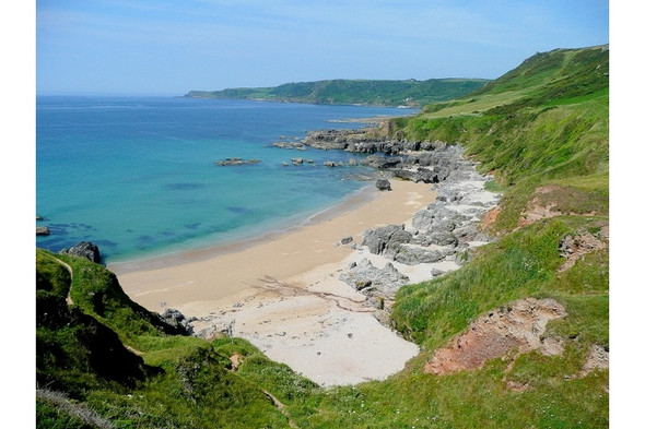 Photo 6"x4" Great Mattiscombe Sands Bickerton\/SX8138 c2009