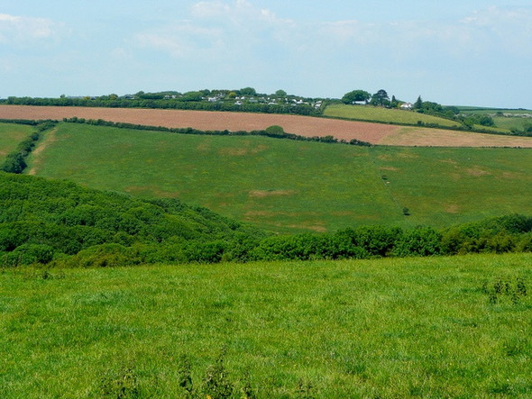 Photo 6"x4" View north from Scabbacombe Lane Hillhead\/SX9053 c2009