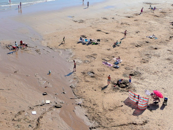 Photo 6"x4" On The Beach Littleham\/SY0281 c2009
