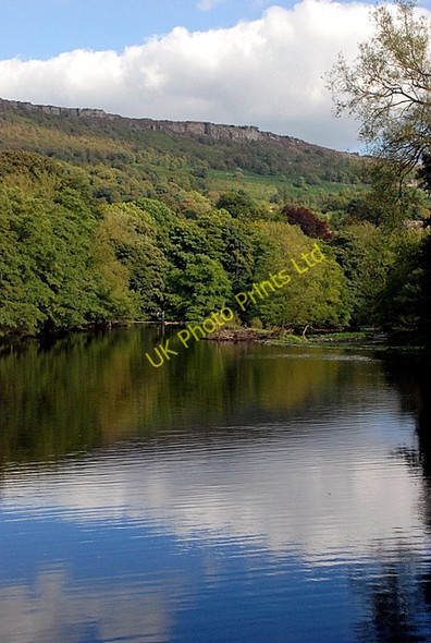 Photo 6"x4" River Derwent above the weir Calver Sough c2007