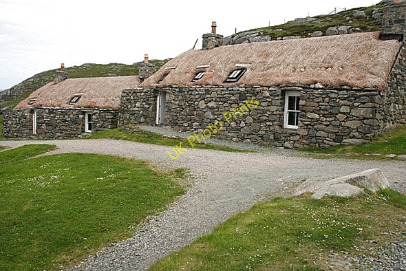 Photo 6"x4" Na Gearranan Blackhouse Village c2009