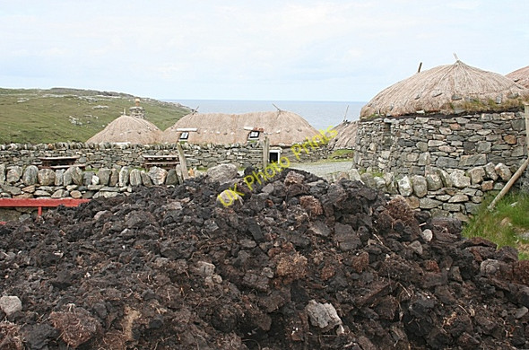 Photo 6"x4" Na Gearranan Blackhouse Village c2009