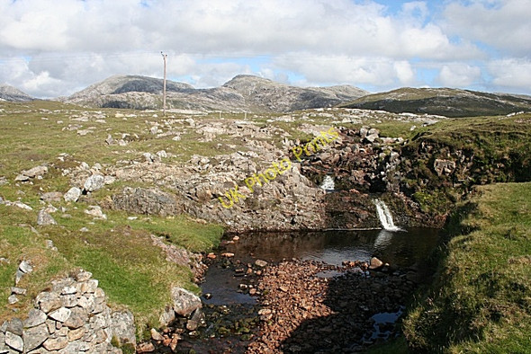 Photo 6"x4" Waterfall on Abhainn Bhreanais Breanais c2009
