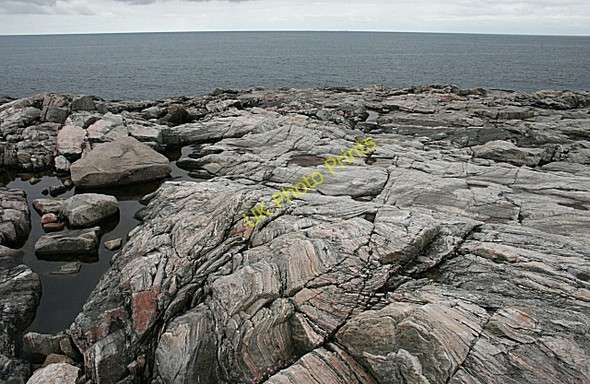 Photo 6"x4" Lewisian Gneiss Islibhig c2009