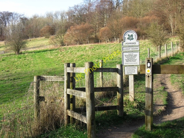 Photo 6"x4" Aldbury Nowers. One of the entrances to the National Trust Estate of Ashridge Pitstone Hill c2009