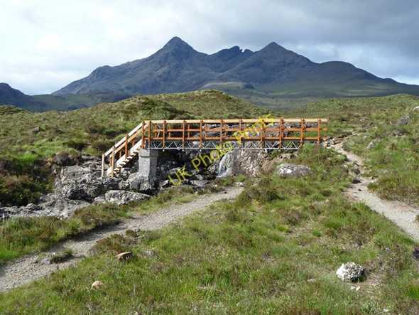 Photo 6"x4" New footbridge over the Allt Dearg Mor Sconser c2009