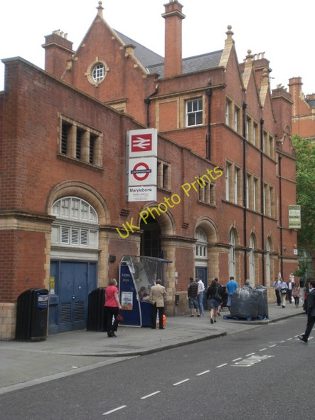 Photo 6"x4" Marylebone Railway Station, Harewood Avenue entrance NW1 Marylebone\/TQ2881 c2006