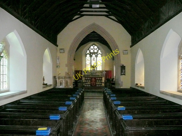 Photo 6"x4" St. Michael the Archangel's church, Felton - interior Crozen c2009