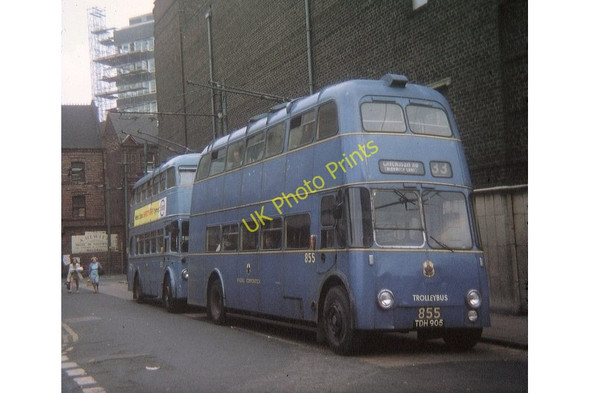 Photo 6"x4" Trolleybuses in Walsall town centre Walsall c1969