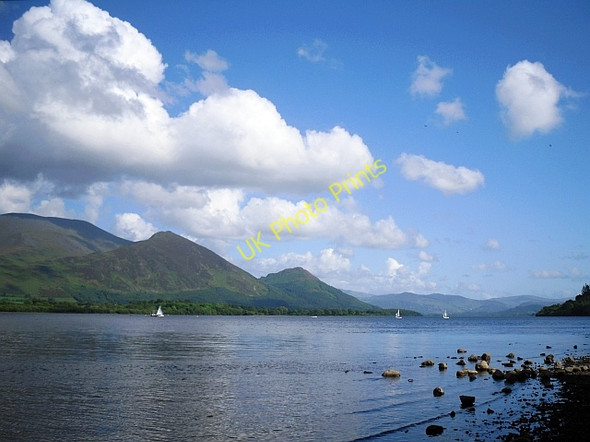 Photo 6"x4" Bassenthwaite Lake - view from the northwest shore Dubwath c2009