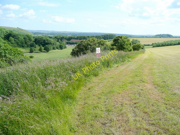 Photo 6"x4" Edge of military land Warminster c2009
