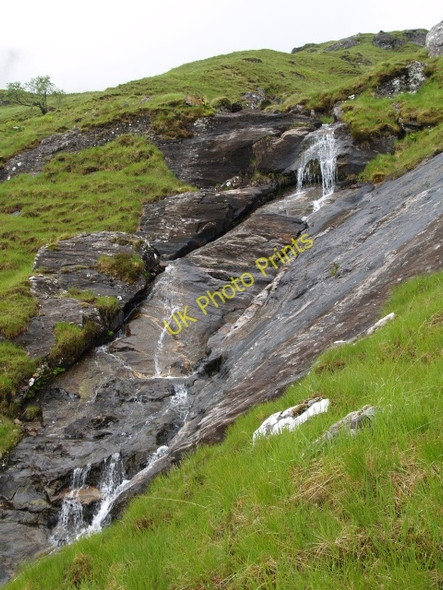 Photo 6"x4" Waterslide, Glenn Kingie Braigh \u00e0 Choire Bhuidhe c2009