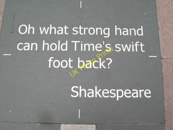 Photo 6"x4" Floor Plaque, Millennium Way SE10 Greenwich\/TQ3977 c2009