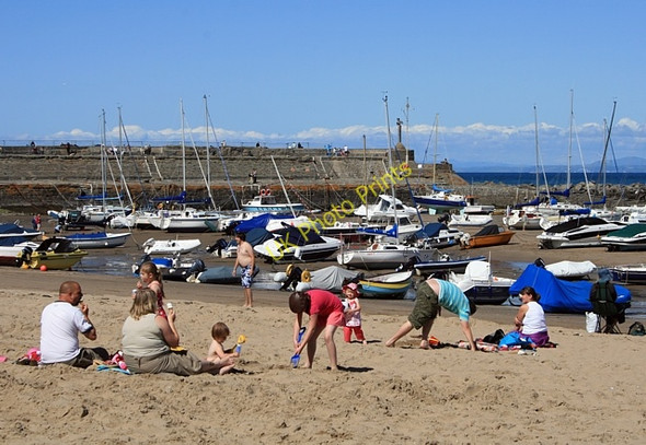 Photo 6"x4" Beach, harbour and pier New Quay\/Ceinewydd c2009