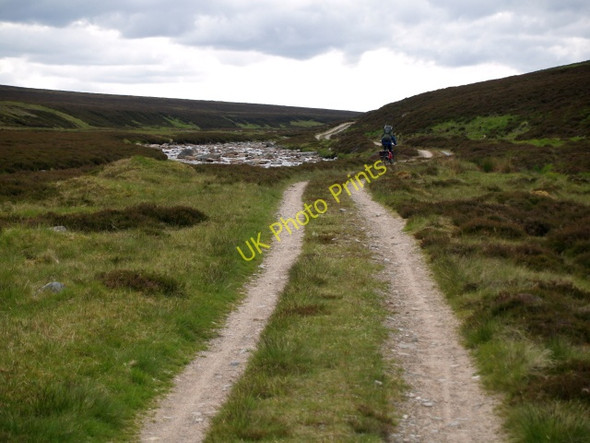 Photo 6"x4" Track to Geldie Lodge Cnapan Garbh c2009