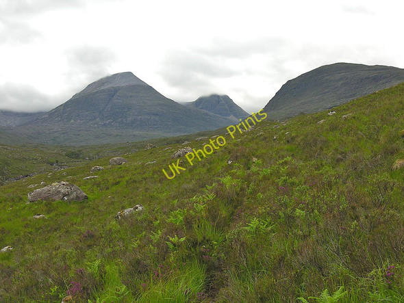 Photo 6"x4" The path up Glen Grudie River Grudie\/NG9566 c2009