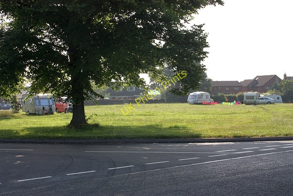 Photo 6"x4" Caravans on Poolbrook Common Great Malvern c2009