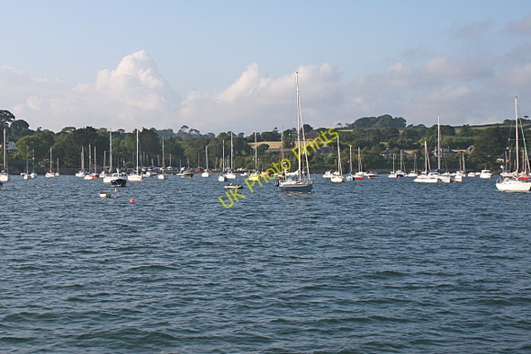 Photo 6"x4" Yachts and boats moored off Loe Beach Feock c2009