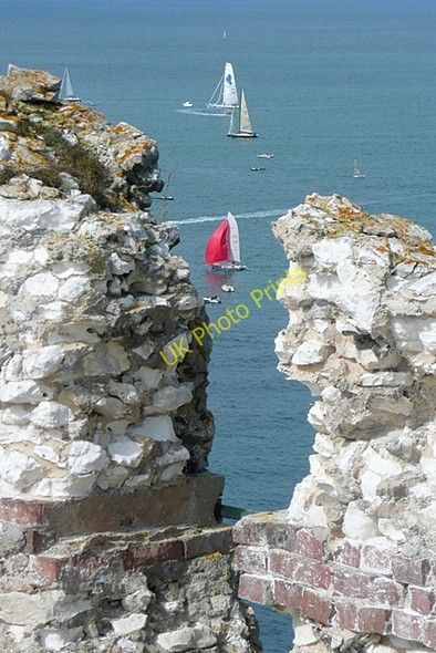 Photo 6"x4" The race from the battery Totland c2009