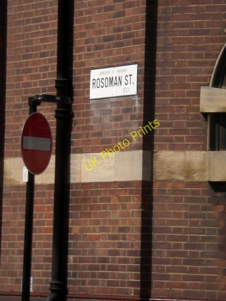 Photo 6"x4" Street sign, Rosoman Street EC1 London c2009