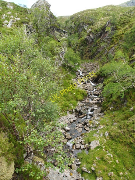 Photo 6"x4" Looking up the gorge of the Allt an Fhuar-thoill Mhor Creag Dhubh Mh\u00f2r\/NH1347 c2009