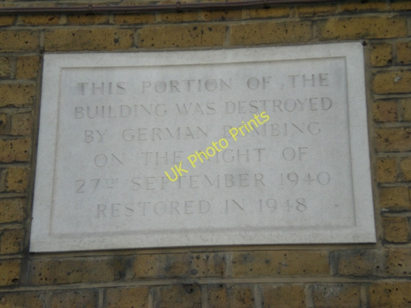 Photo 6"x4" Commemoration plaque, Rosebery Square, Rosebery Avenue EC1 London c2009