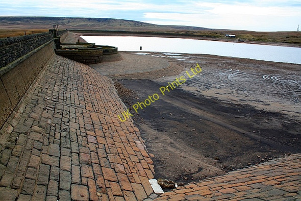 Photo 6"x4" Green Withens Reservoir (2). Pike End c2007