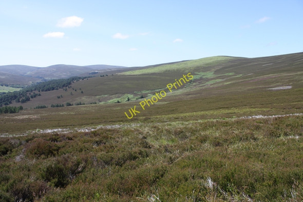 Photo 6"x4" Moorland west of Gallow Hill Advie c2009