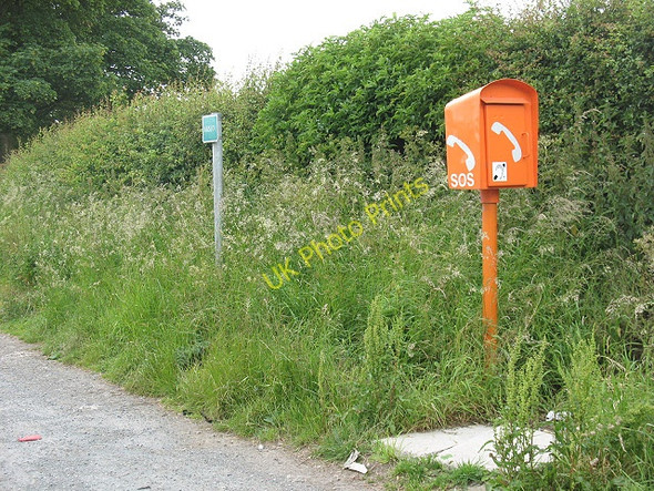 Photo 6"x4" Emergency phone on the A65 at Thorlby Skipton c2009