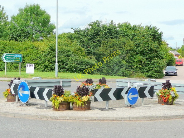 Photo 6"x4" Hildersley roundabout, Ross-on-Wye Ross-on-Wye c2009