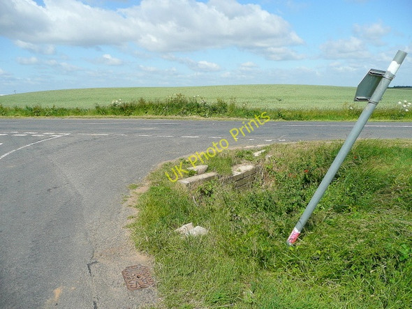 Photo 6"x4" Middle Drove\/Marsh Road junction Gedney Dyke c2009