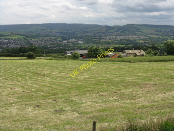 Photo 6"x4" Panorama Near Landslow Green Landslow Green c2009