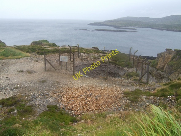 Photo 6"x4" Collapsed shaft at Dooneen Mine Allihies c2009