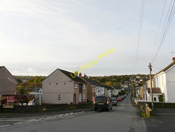 Photo 6"x4" Looking up Furnace Terrace, Pontyberem Pontyberem c2008
