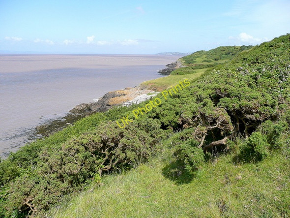 Photo 6"x4" Coastline of Middle Hope Woodspring Priory c2009