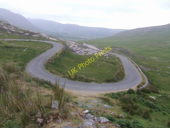 Photo 6"x4" Hairpin on the Healy Pass Adrigole c2009