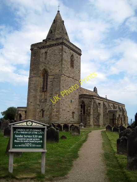 Photo 6"x4" Church of St Oswald, Lythe Sandsend\/NZ8612 c2009