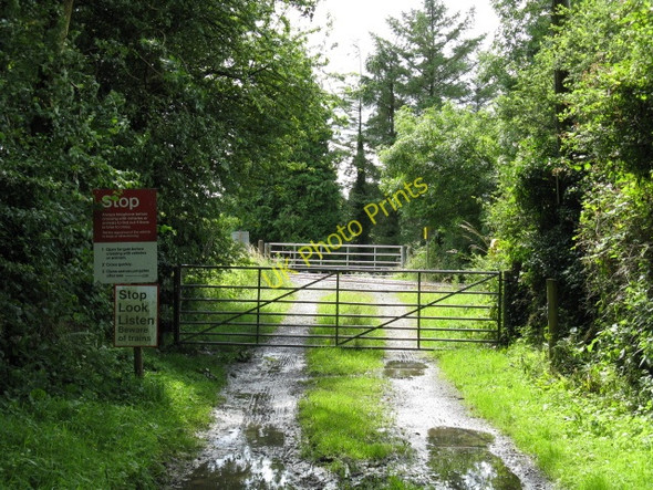 Photo 6"x4" Level Crossing Near Moreton Farm Campsite Pentlepoir c2009