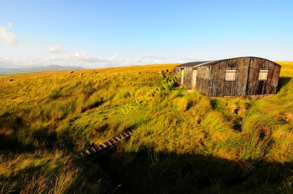 Photo 6"x4" Shed and foot bridge Bowland Knotts c2009