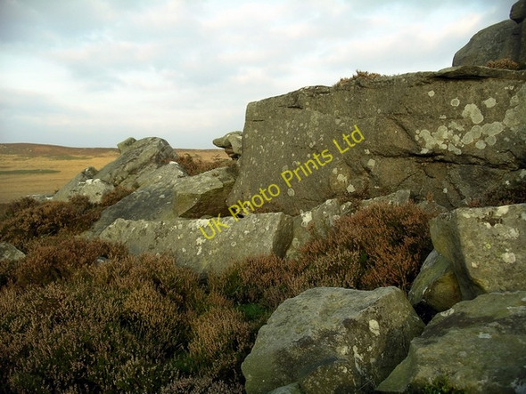 Photo 6"x4" Rocks, Curbar Edge Calver Sough c2007