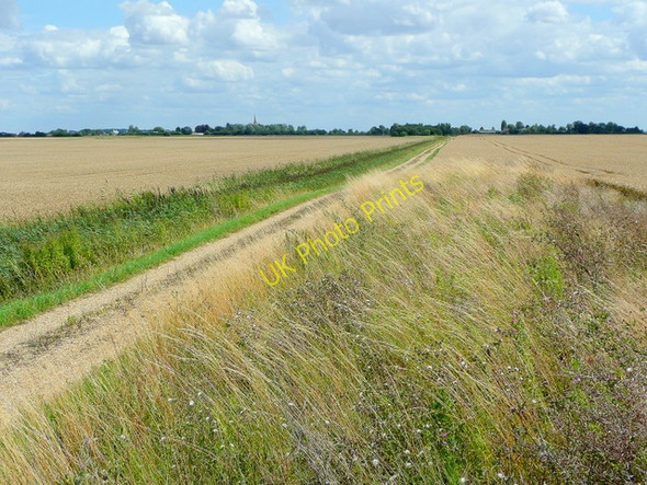Photo 6"x4" Drove on Deeping Fen 2 Deeping St Nicholas c2009