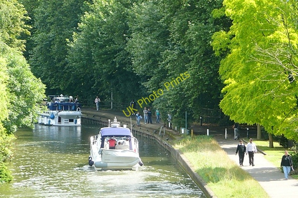 Photo 6"x4" Caversham Lock cut Reading c2009
