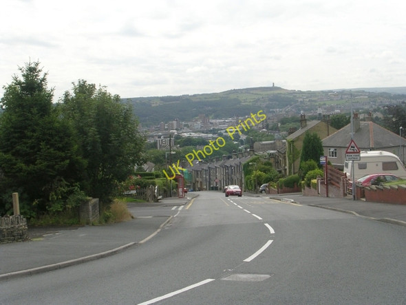 Photo 6"x4" Cowcliffe Hill Road - viewed from Brayside Avenue Huddersfield c2009